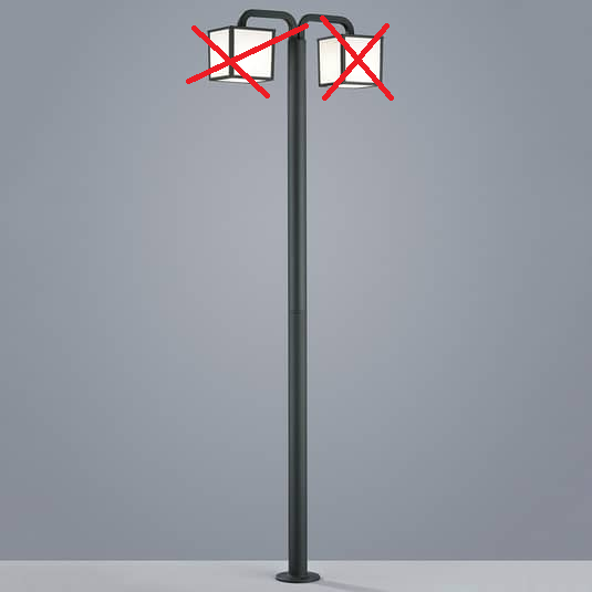 Trio Lighting Led Mastleuchte Cubango 2 Würfel Schirmen Laterne Siehe Text/Foto B-Ware von TRIO LIGHTING