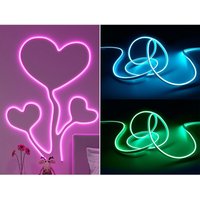 Reality Leuchten - led Streifen neon mit Fernbedienung, rgb Farbwechsel & Dimmer - 3 Meter von REALITY LEUCHTEN