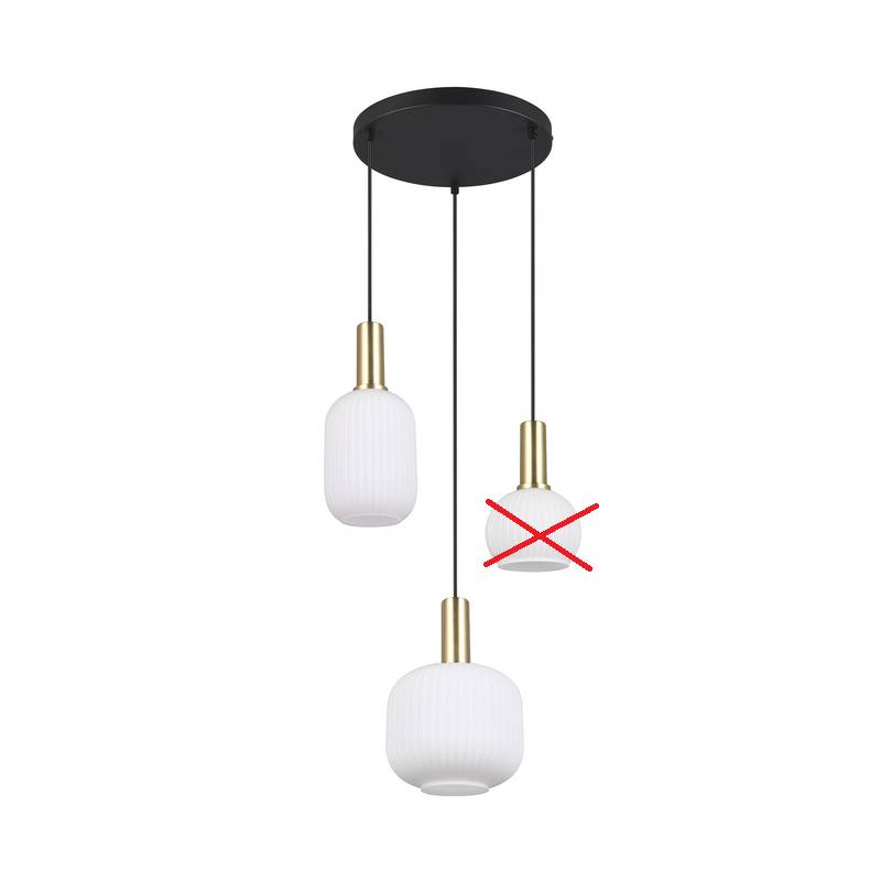 Trio Lighting Pendelleuchte Hängelampe Diva Opal Glas Metall Siehe Text/Foto B-Ware von TRIO LIGHTING