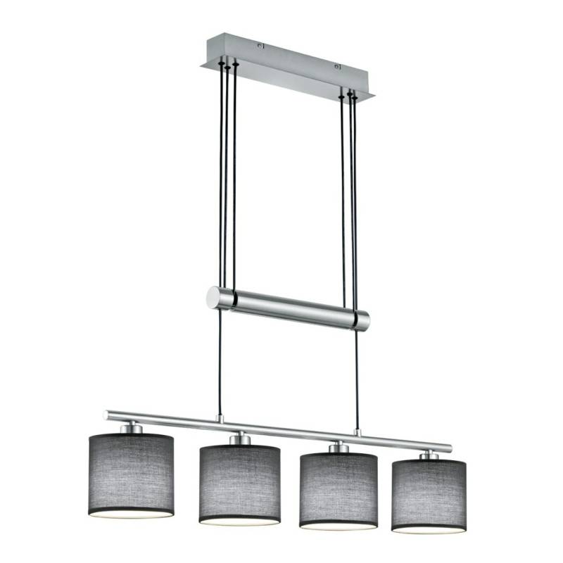 Trio Lighting Retrofit Pendelleuchte Garda Pendelleuchte 4 Flg Nickelfarbig Grau B-Ware von TRIO LIGHTING