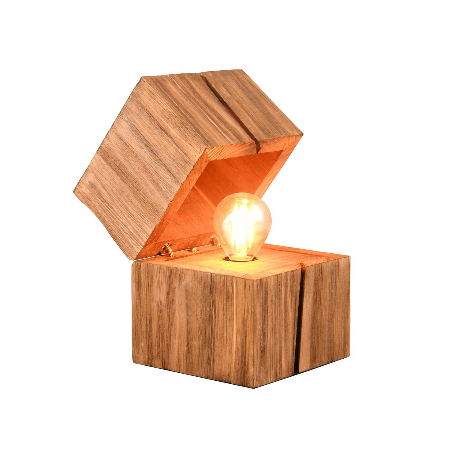 Trio Lighting Tischleuchte Treasure Naturbelassen Holz Aufklappbar Lampe Leuchte B-Ware Trio Lighting Tischleuchte Treasure Naturbelassen Holz Aufklappbar Lampe Leuchte B-Ware von TRIO LIGHTING