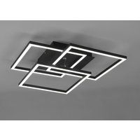 Trio lighting led deckenleuchte 3 verstellbare quadrate mit fernbedienung multifunktion 28w 2700-6000k matt schwarz r62883132 von Reality