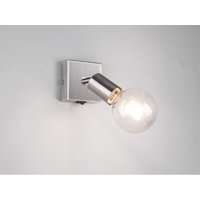 Wandstrahler Spot vannes 1 Flammig mit Schalter, Silber 9x11cm von TRIO LIGHTING