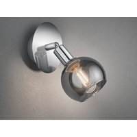 Wandstrahler brest 1-flammig Chrom mit Rauchglas, Breite 9cm Wandstrahler brest 1-flammig Chrom mit Rauchglas, Breite 9cm von TRIO LIGHTING