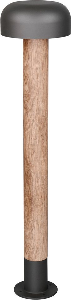 TRIO Leuchten Außen-Stehlampe FRASER, Outdoor Stehleuchte Höhe 85cm, exkl 1x E27 max 10W, IP54, Leuchtmittel wechselbar, warmweiß - kaltweiß, Stehlampe Garten Terrasse, Ø 19cm Höhe 85cm, wechselbares Leuchtmittel von TRIO Leuchten