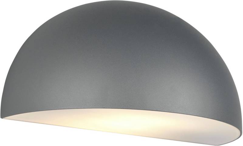 TRIO Leuchten Außen-Wandleuchte MAAS, Hauswand Leuchte Downlight kugelförmig Metall Aluminium IP44, Leuchtmittel wechselbar, warmweiß - kaltweiß, exkl 1x E27 max 10W, Breite 27cm Höhe 14cm, Leuchtmittel wechselbar von TRIO Leuchten