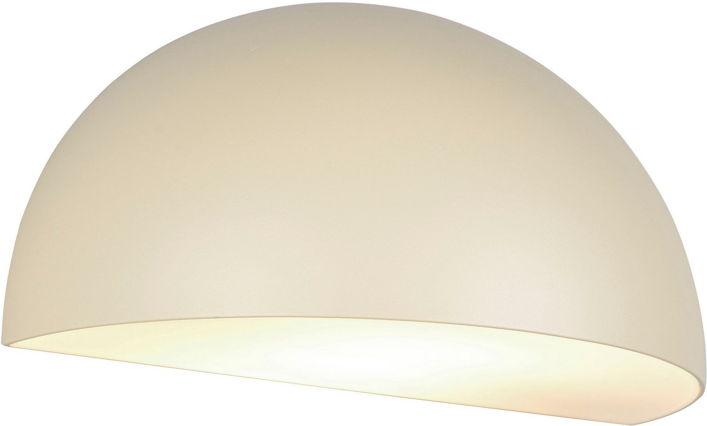 TRIO Leuchten Außen-Wandleuchte MAAS, Hauswand Leuchte Downlight kugelförmig Metall Aluminium IP44, Leuchtmittel wechselbar, warmweiß - kaltweiß, exkl 1x E27 max 10W, Breite 27cm Höhe 14cm, Leuchtmittel wechselbar von TRIO Leuchten