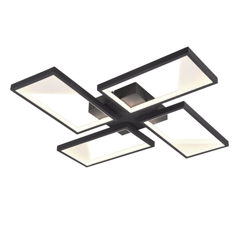 TRIO Leuchten LED Deckenleuchte, LED-Leuchtmittel fest verbaut, Warmweiß, LED Design Decken Lampe Wohn Ess Zimmer Beleuchtung Switch TRIO Leuchten LED Deckenleuchte, LED-Leuchtmittel fest verbaut, Warmweiß, LED Design Decken Lampe Wohn Ess Zimmer Beleuchtung Switch von TRIO Leuchten