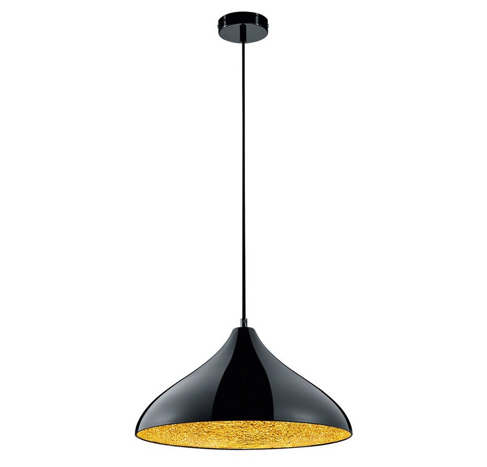 TRIO Leuchten Deckenleuchte, Leuchtmittel nicht inklusive, Pendelleuchte Hängelampe Esstischleuchte Retro Wohnzimmerlampe schwarz von TRIO Leuchten