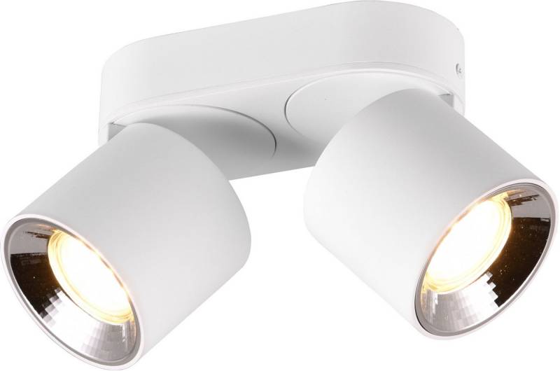 TRIO Leuchten Deckenleuchte GUAYANA, Deckenspot 2-flammig exkl 2x GU10 max 10W Spot verstellbar, Leuchtmittel wechselbar, warmweiß - kaltweiß, als Aufbauspot oder Einbauspot nutzbar Spot schwenkbar und drehbar von TRIO Leuchten