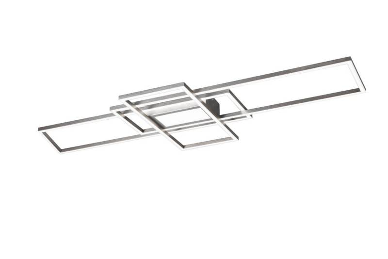 TRIO Leuchten Deckenleuchte Trio LED Deckenleuchte IRVINE nickel matt, Inkl. Leuchtmittel, Dimmbar nicht Smart Home-fähig ohne Bewegungsmelder von TRIO Leuchten
