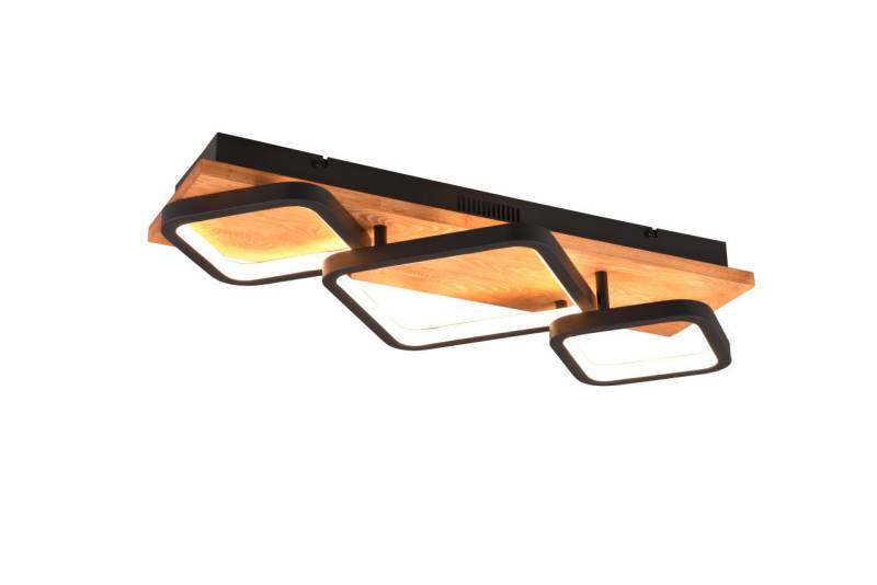 TRIO Leuchten Deckenleuchte Trio Leuchten LED Deckenleuchte Rama 32W schwarz, Inkl. Leuchtmittel, Dimmbar nicht Smart Home-fähig ohne Bewegungsmelder von TRIO Leuchten
