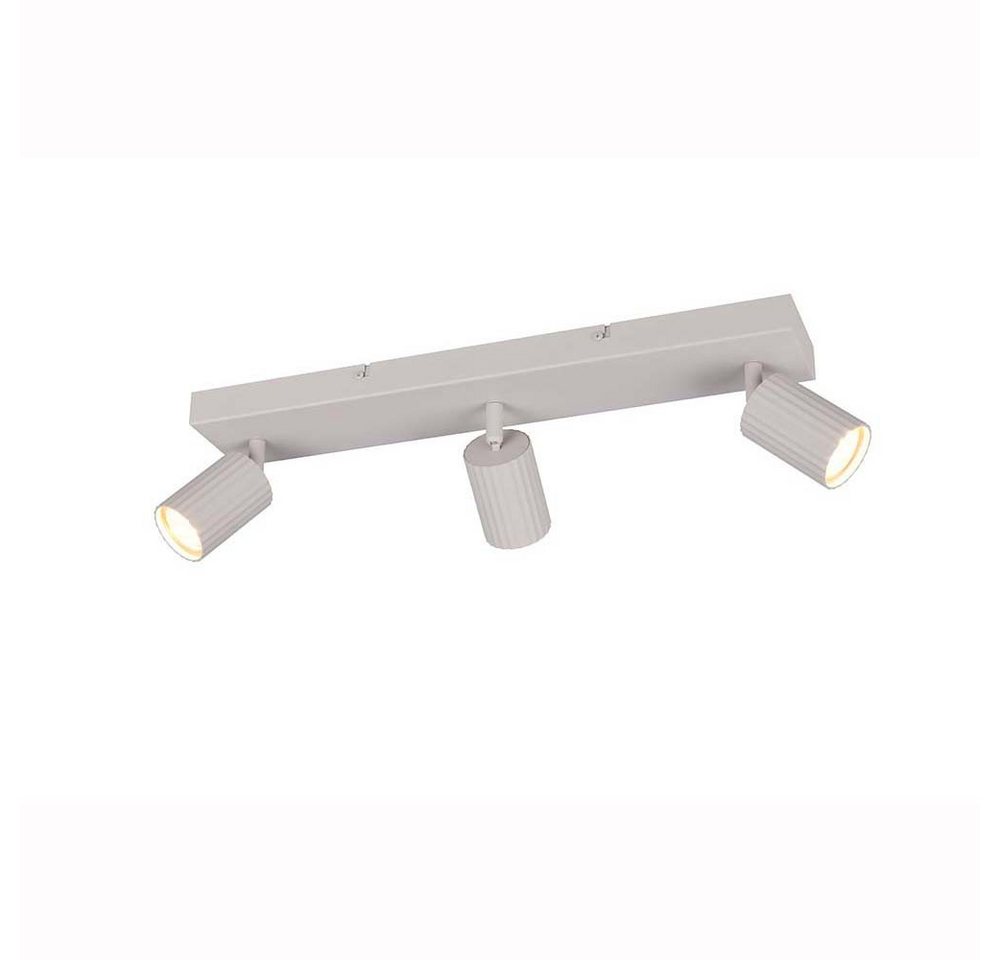 TRIO Leuchten Deckenspot, Leuchtmittel nicht inklusive, Deckenleuchte Deckenlampe Wohnzimmerlampe Metall grau 3-flammig TRIO Leuchten Deckenspot, Leuchtmittel nicht inklusive, Deckenleuchte Deckenlampe Wohnzimmerlampe Metall grau 3-flammig von TRIO Leuchten