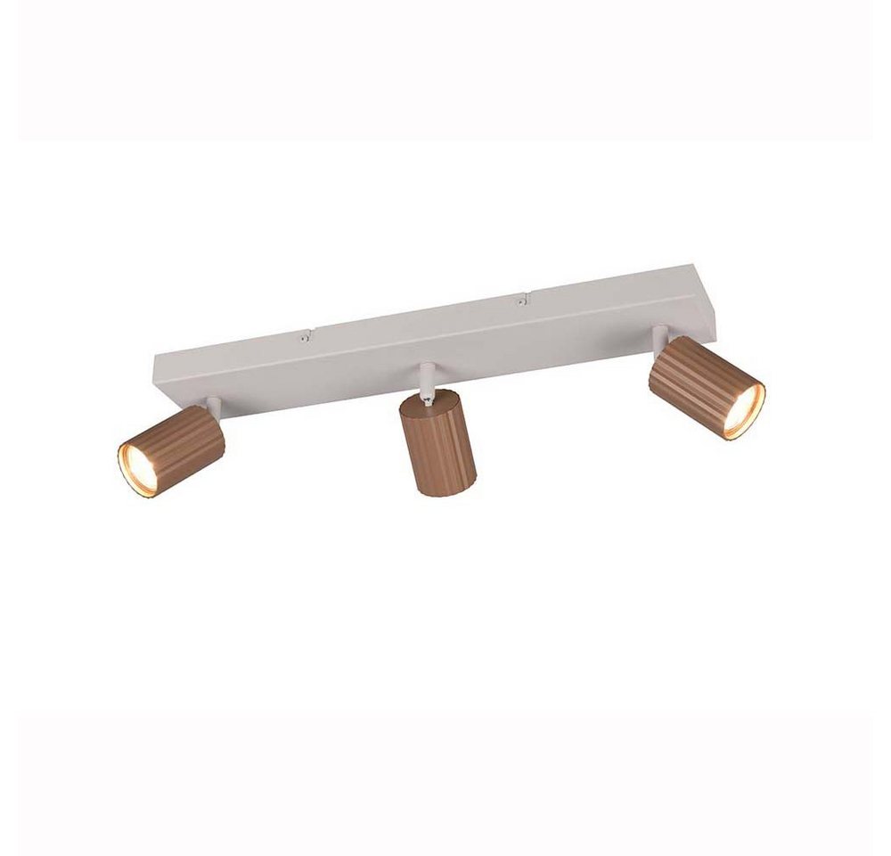 TRIO Leuchten Deckenspot, Leuchtmittel nicht inklusive, Deckenleuchte Schlafzimmerlampe Metall coffee 3-flammig schwenkbar TRIO Leuchten Deckenspot, Leuchtmittel nicht inklusive, Deckenleuchte Schlafzimmerlampe Metall coffee 3-flammig schwenkbar von TRIO Leuchten