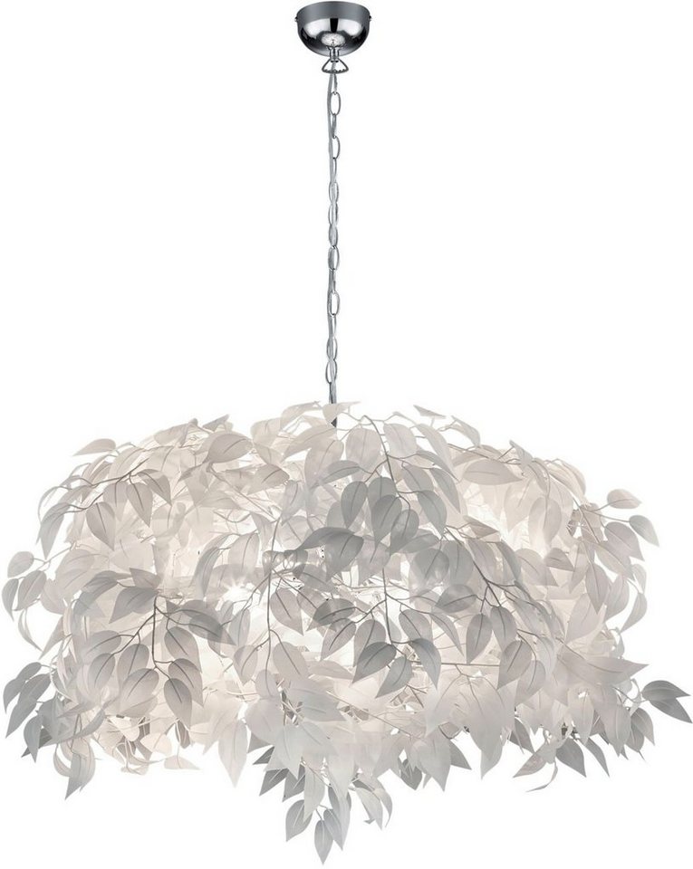 Reality Leuchten Kronleuchter Leavy, ohne Leuchtmittel, warmweiß - kaltweiß, Hängelampe Blatt Design, Pendelleuchte exkl 4xE14 max 28W von Reality Leuchten