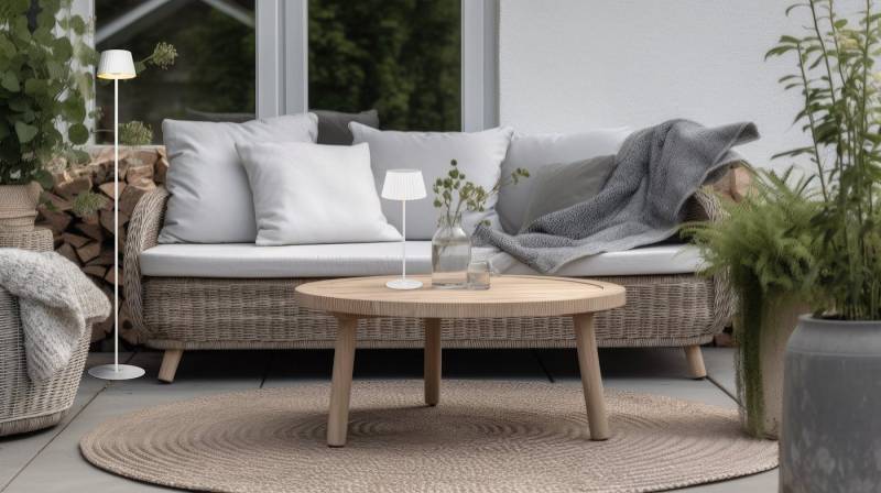 Reality Leuchten LED Außen-Stehlampe SUAREZ, Dimmfunktion, USB-Ladefunktion, LED fest integriert, Warmweiß, Outdoor Akku Stehleuchte 123 cm, Touch-Dimmer, USB-C Anschluss, IP44 von Reality Leuchten
