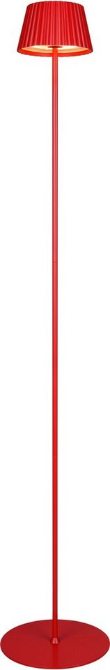 Reality Leuchten LED Außen-Stehlampe SUAREZ, Dimmfunktion, USB-Ladefunktion, LED fest integriert, Warmweiß, Outdoor Akku Stehleuchte 123 cm, Touch-Dimmer, USB-C Anschluss, IP44 von Reality Leuchten
