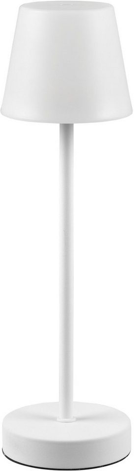 Reality Leuchten LED Außen-Tischleuchte Martinez, Dimmfunktion, USB-Ladefunktion, LED fest integriert, Farbwechsler, warmweiß - kaltweiß, Touch Tischlampe dimmbar Lichtfarbe einstellbar, Akku, USB-C Anschluss von Reality Leuchten