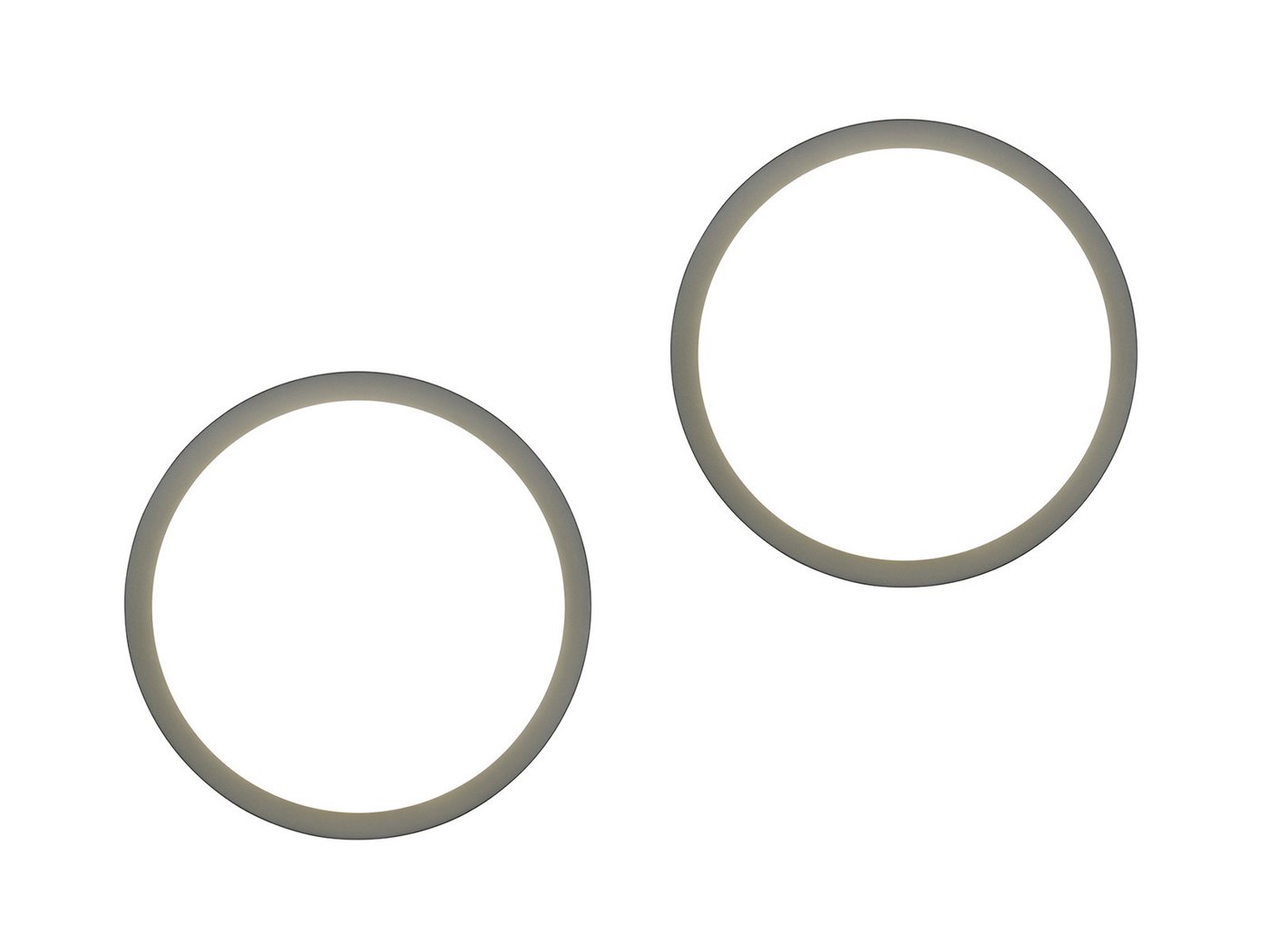 TRIO Leuchten LED Außen-Wandleuchte, Bewegungsmelder, LED fest integriert, Warmweiß, Neutralweiß, 2er SET Wand Außenleuchte & Hausnummer Zahlenset zur Beleuchtung Ø30cm von TRIO Leuchten