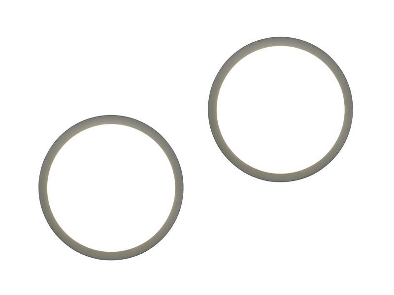 TRIO Leuchten LED Außen-Wandleuchte, Bewegungsmelder, LED fest integriert, Warmweiß, Neutralweiß, 2er SET Wand Außenleuchte & Hausnummer Zahlenset zur Beleuchtung Ø30cm von TRIO Leuchten