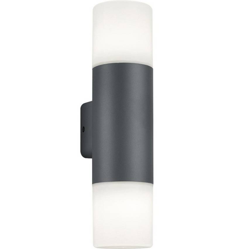 TRIO Leuchten LED Außen-Wandleuchte Trio Leuchten Außen-Wandleuchte Hoosic anthrazit, Ohne Leuchtmittel, Nicht dimmbar nicht Smart Home-fähig ohne Bewegungsmelder Up- & von TRIO Leuchten