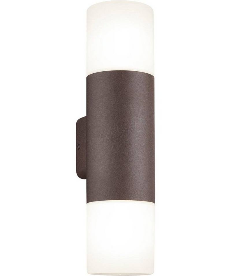 TRIO Leuchten LED Außen-Wandleuchte Trio Leuchten Außen-Wandleuchte Hoosic rostfarbig, Ohne Leuchtmittel, Nicht dimmbar nicht Smart Home-fähig ohne Bewegungsmelder Up- & von TRIO Leuchten