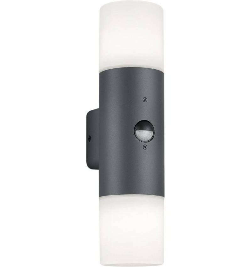 TRIO Leuchten LED Außen-Wandleuchte Trio Leuchten Sensor-Außen-Wandleuchte Hoosic E27, Ohne Leuchtmittel, Mit Bewegungsmelder nicht dimmbar nicht Smart Home-fähig Up- & von TRIO Leuchten