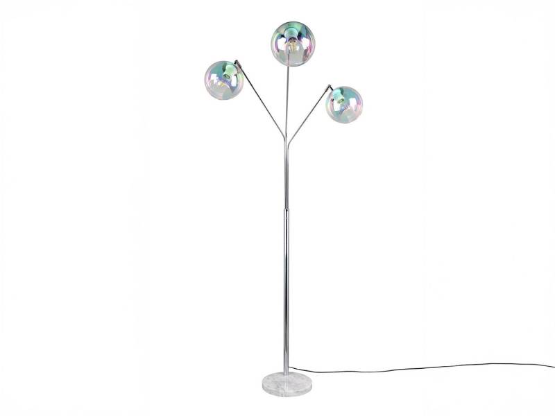 TRIO Leuchten LED Bogenlampe, LED dimmbar, LED wechselbar, Warmweiß, Stehlampe Silber Chrom 3flammig ge-bogen mit Glas-Kugel, 200cm groß TRIO Leuchten LED Bogenlampe, LED dimmbar, LED wechselbar, Warmweiß, Stehlampe Silber Chrom 3flammig ge-bogen mit Glas-Kugel, 200cm groß von TRIO Leuchten