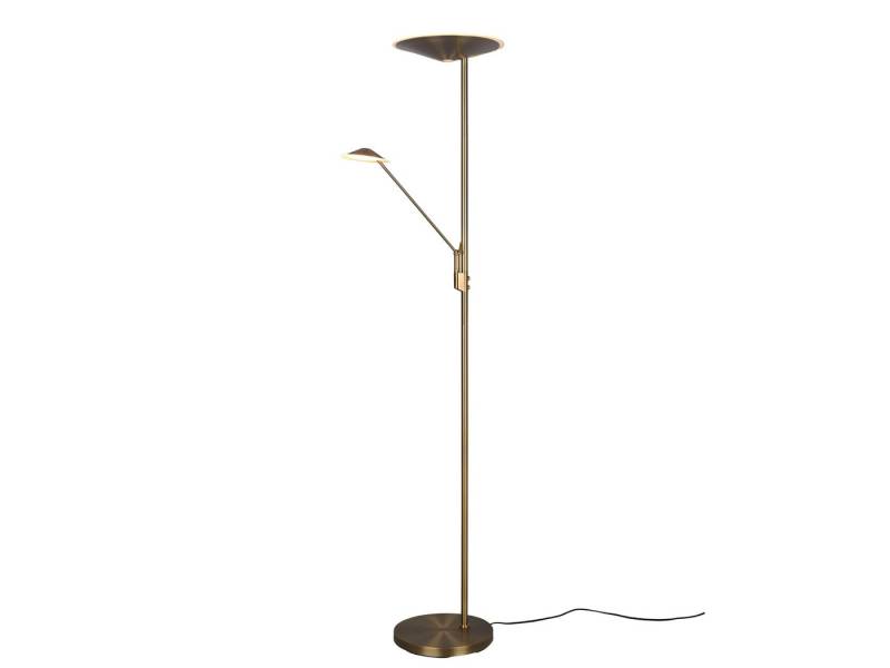 TRIO Leuchten LED Deckenfluter, Memoryfunktion Dimmfunktion, LED fest integriert, Stufenlos dimmbar über Sensordimmer., Warmweiß, Neutralweiß, Große Stehlampe mit Lese-Lampe, Lichttemperatur einstellbar, H: 180cm TRIO Leuchten LED Deckenfluter, Memoryfunktion Dimmfunktion, LED fest integriert, Stufenlos dimmbar über Sensordimmer., Warmweiß, Neutralweiß, Große Stehlampe mit Lese-Lampe, Lichttemperatur einstellbar, H: 180cm von TRIO Leuchten