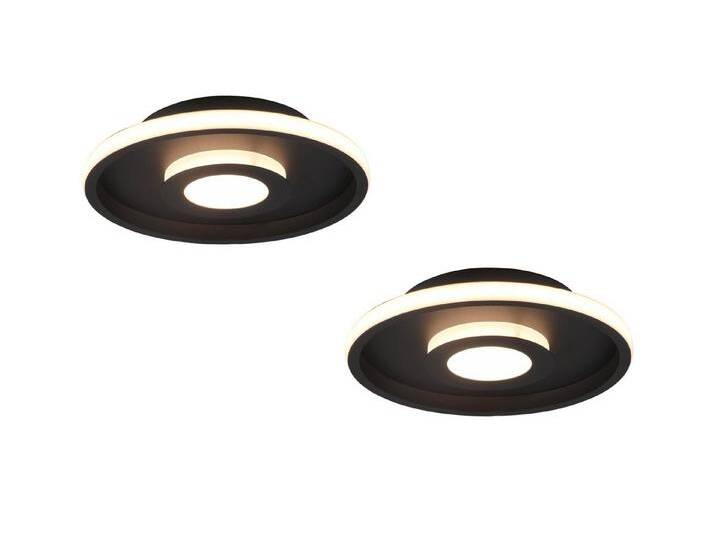 TRIO Leuchten LED Deckenleuchte, Dimmfunktion, LED fest integriert, Warmweiß, 2er Set Badezimmer-lampen Decke dimmbar flach über-n Esstisch, Ø30cm TRIO Leuchten LED Deckenleuchte, Dimmfunktion, LED fest integriert, Warmweiß, 2er Set Badezimmer-lampen Decke dimmbar flach über-n Esstisch, Ø30cm von TRIO-Leuchten