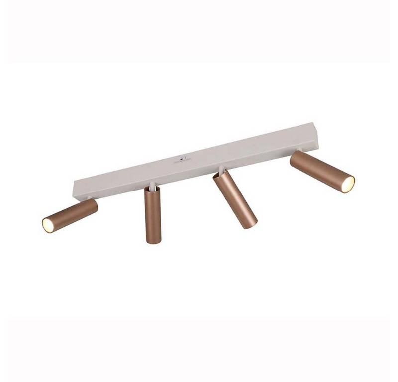 TRIO Leuchten LED Deckenleuchte, LED-Leuchtmittel fest verbaut, Kaltweiß, Warmweiß, Neutralweiß, Spotlampe Deckenleuchte Deckenlampe Metall coffee LED SMD Switch von TRIO Leuchten