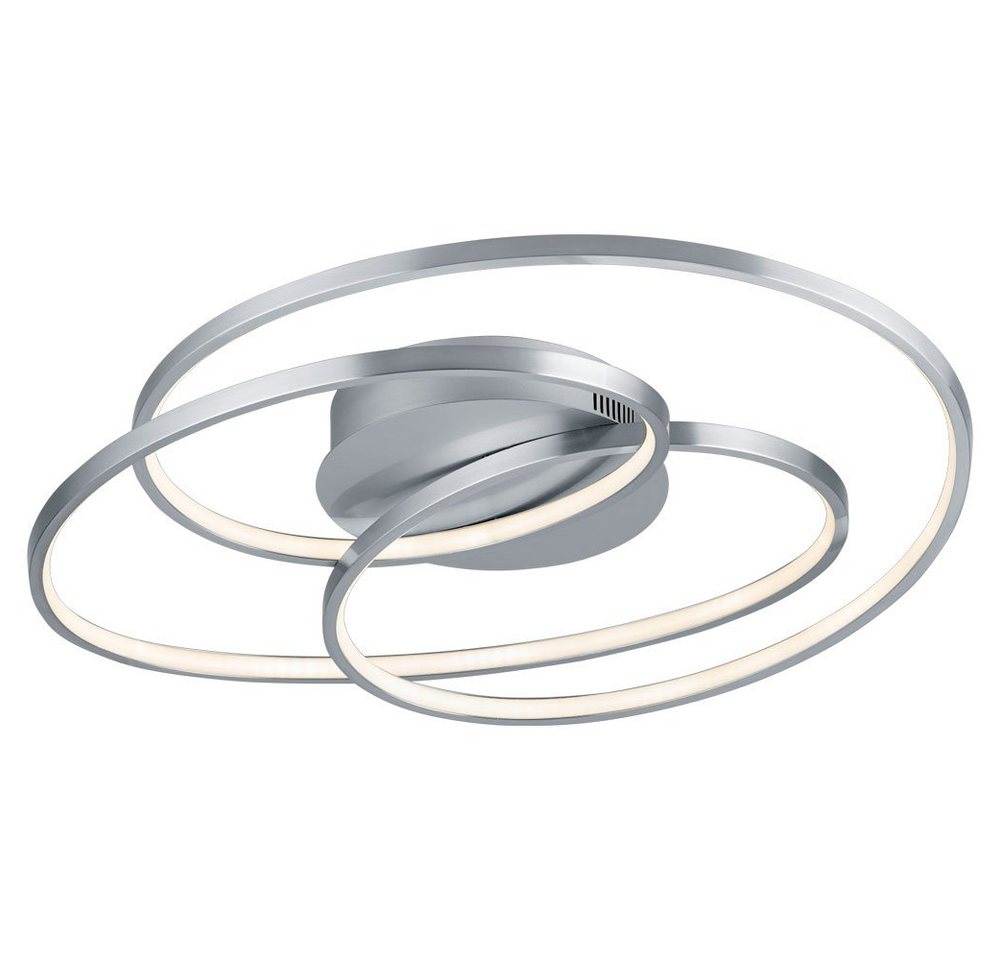 TRIO Leuchten LED Deckenleuchte, LED-Leuchtmittel fest verbaut, Warmweiß, LED Decken Lampe Wohn Zimmer Ring Leuchte silber Switch DIMMER TRIO Leuchten LED Deckenleuchte, LED-Leuchtmittel fest verbaut, Warmweiß, LED Decken Lampe Wohn Zimmer Ring Leuchte silber Switch DIMMER von TRIO Leuchten