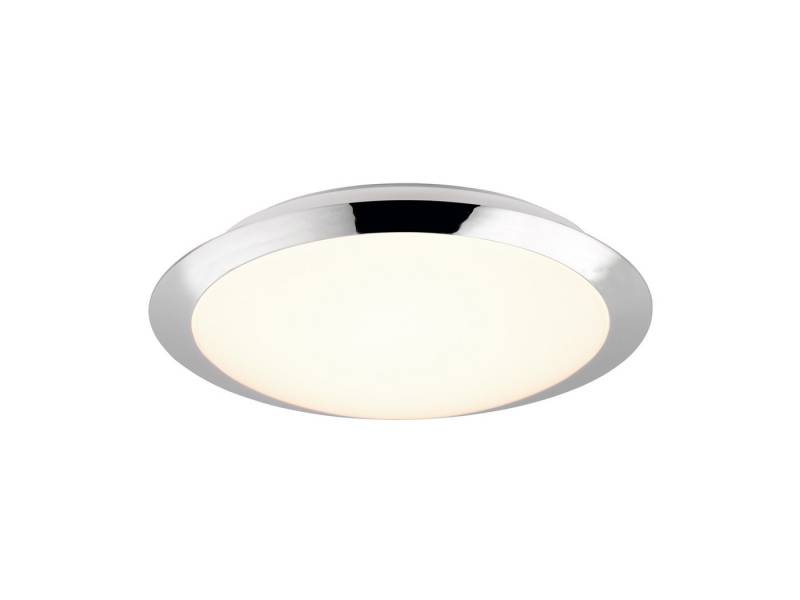 TRIO Leuchten LED Deckenleuchte, LED fest integriert, Warmweiß, Kleine flache Bad-Lampe für Decke in Chrom, Gäste WC oder Flur Ø 29cm von TRIO Leuchten