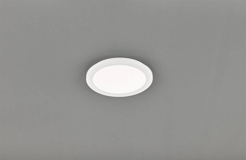 Reality Leuchten LED Deckenleuchte Camillus, LED fest integriert, Warmweiß, matt, weiß, Switch Dimmer, warmweiß 3000 K, Badezimmer geeignet, IP45 von Reality Leuchten