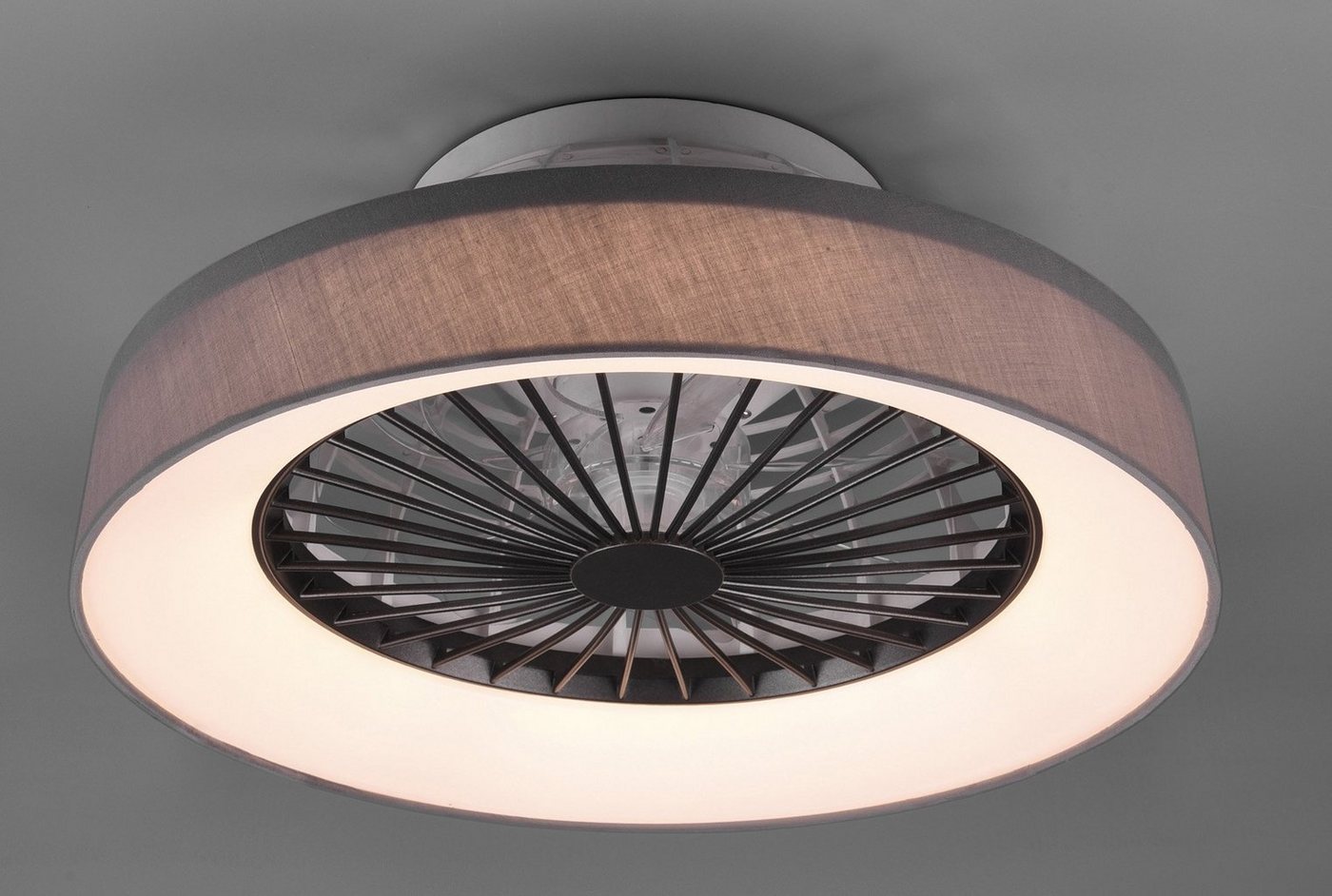 Reality Leuchten LED Deckenleuchte Farsund Deckenventilator, Ventilatorfunktion, getrennt schaltbar, LED fest integriert, Neutralweiß, Deckenlampe, Ventilator, Fernbedienung, Ventilator getrennt schaltbar Reality Leuchten LED Deckenleuchte Farsund Deckenventilator, Ventilatorfunktion, getrennt schaltbar, LED fest integriert, Neutralweiß, Deckenlampe, Ventilator, Fernbedienung, Ventilator getrennt schaltbar von Reality Leuchten