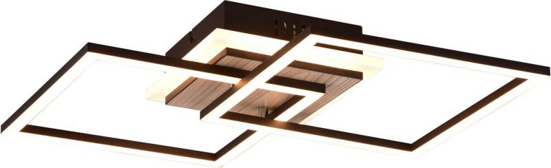 Reality Leuchten LED Deckenleuchte GIRO, LED Deckenlampe 25W CCT 2700-6500K dimmbar Fernbedienung Memory, CCT - über Fernbedienung, Memoryfunktion, Nachtlichtfunktion, LED fest integriert, Farbwechsler, warmweiß - kaltweiß, Nachtlicht, dimmen: Wandschalter + Fernbedienung, auch als Wandleuchte von Reality Leuchten