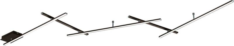 TRIO Leuchten LED Deckenleuchte INDIRA, dimmbare Deckenlampe mit 25W warmweißer LED 3000K, 3000 Lumen, Dimmfunktion, LED fest integriert, Warmweiß, Switch Dimmer, max. Breite 245cm LED Arme schwenkbar, indirektes Licht von TRIO Leuchten