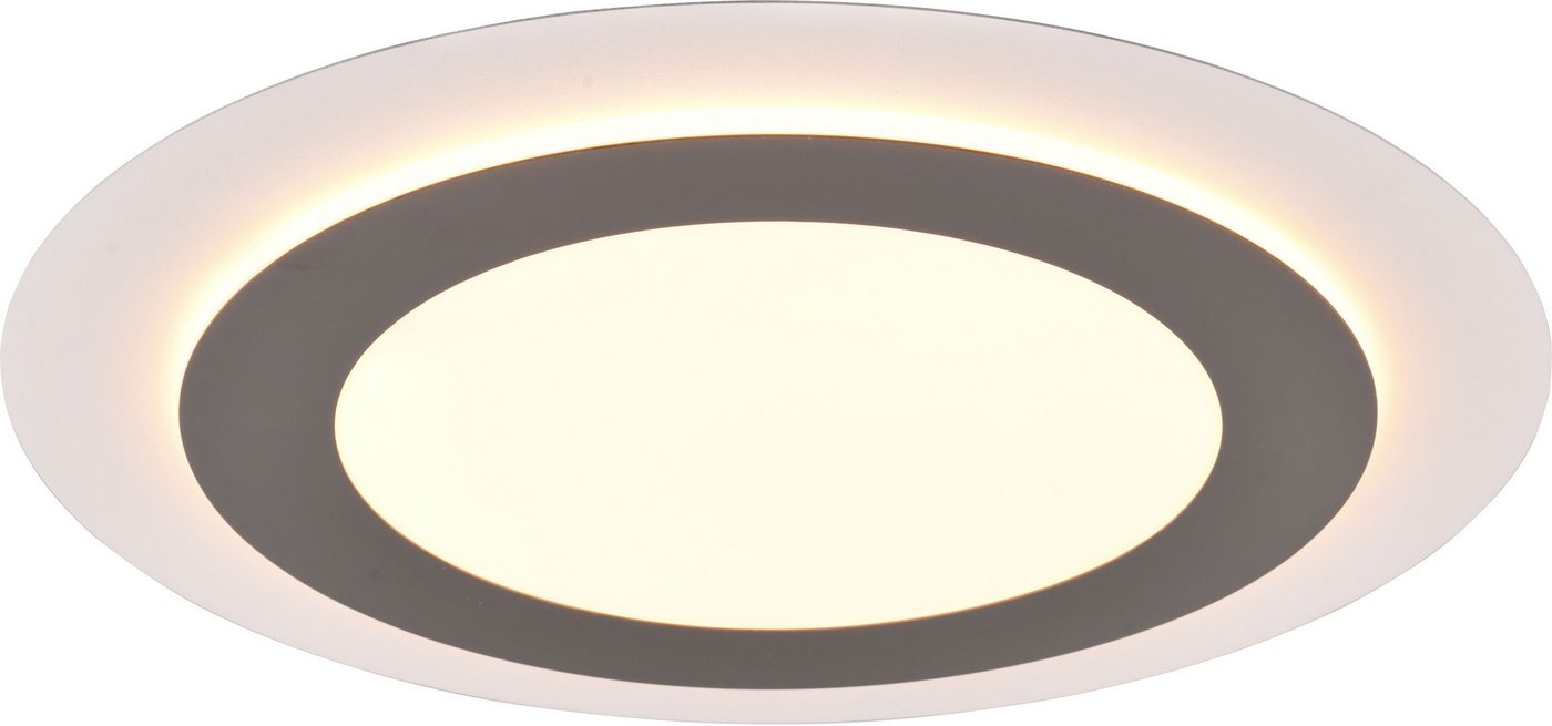 TRIO Leuchten LED Deckenleuchte MORGAN, runde Deckenlampe Ø 45cm, dimmbar, CCT, Memoryfunktion, Timer, Nachtlichtfunktion, LED fest integriert, warmweiß - kaltweiß, Nachtlicht, 42W 5600 Lumen, 2700-6500 Kelvin, inkl Fernbedienung TRIO Leuchten LED Deckenleuchte MORGAN, runde Deckenlampe Ø 45cm, dimmbar, CCT, Memoryfunktion, Timer, Nachtlichtfunktion, LED fest integriert, warmweiß - kaltweiß, Nachtlicht, 42W 5600 Lumen, 2700-6500 Kelvin, inkl Fernbedienung von TRIO Leuchten
