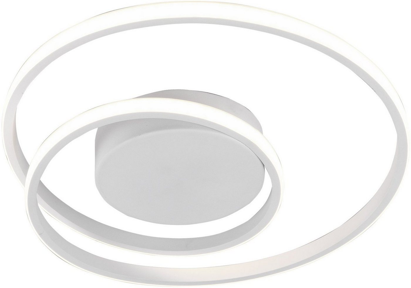 Reality Leuchten LED Deckenleuchte Zibal, Dimmfunktion, LED fest integriert, Warmweiß, Switch Dimmer, dimmbar über Wandschalter (100%/50%/25), Wohnzimmer von Reality Leuchten