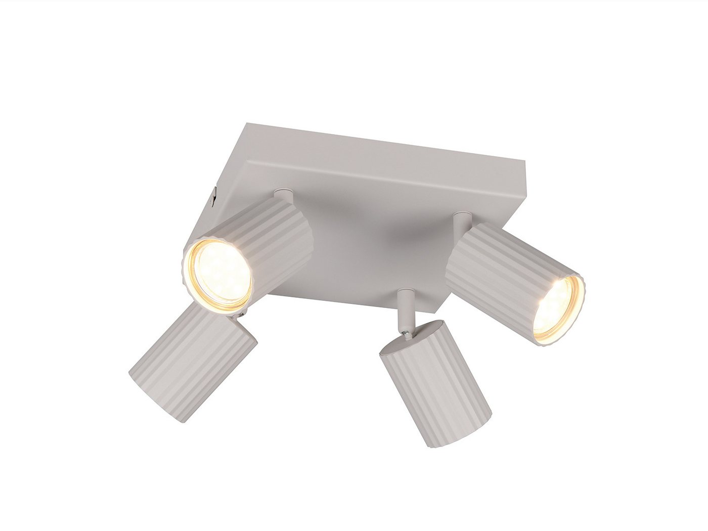 TRIO Leuchten LED Deckenstrahler, Dimmfunktion, LED wechselbar, Warmweiß, Innen Strahler mit 4 schwenkbaren Spots aus Metall, 20 x 20cm TRIO Leuchten LED Deckenstrahler, Dimmfunktion, LED wechselbar, Warmweiß, Innen Strahler mit 4 schwenkbaren Spots aus Metall, 20 x 20cm von TRIO Leuchten