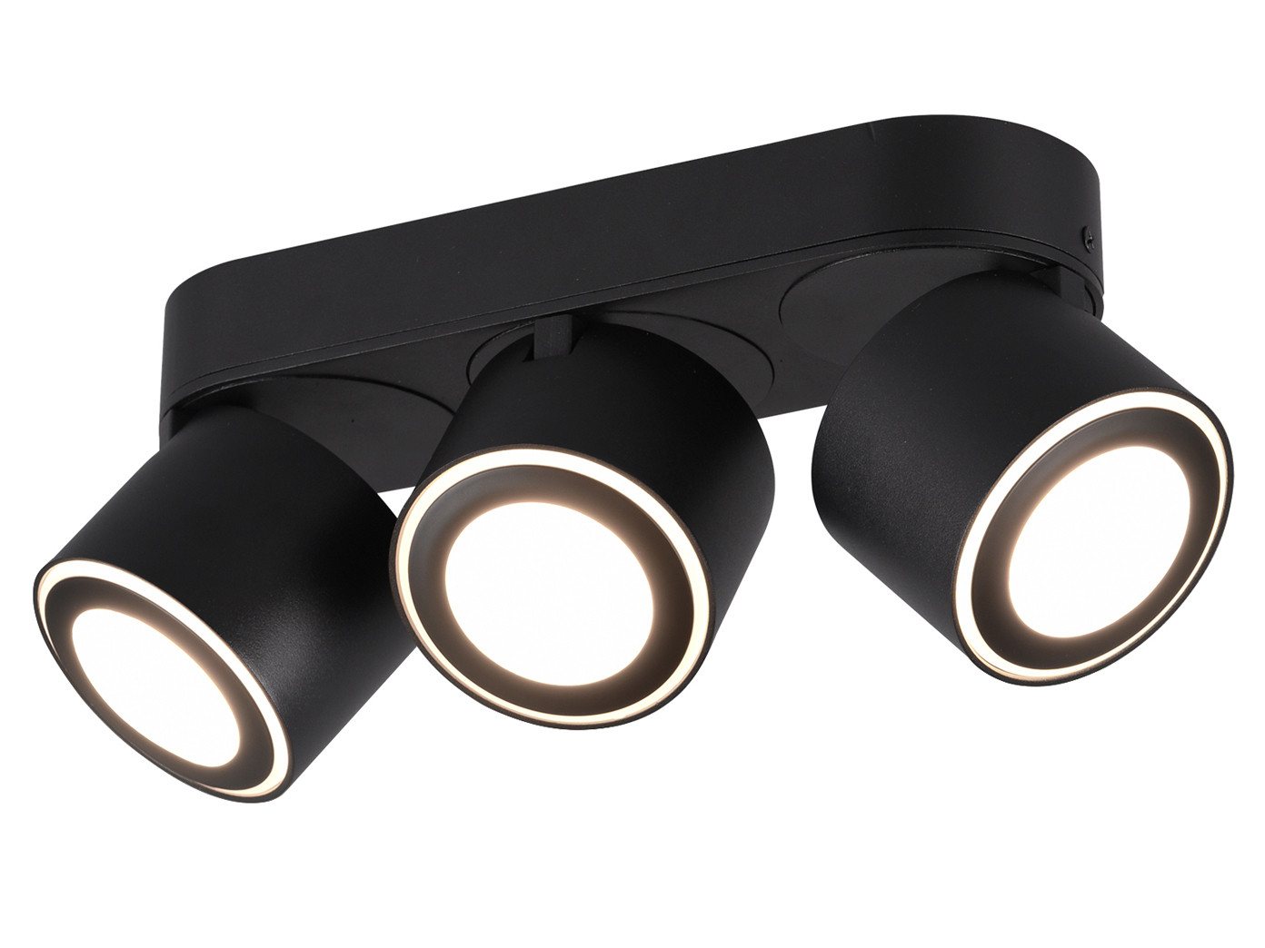 TRIO Leuchten LED Deckenstrahler, LED fest integriert, Warmweiß, Spots für Decke aus Metall, Aufputz oder Einbau-Strahler innen, B:27cm TRIO Leuchten LED Deckenstrahler, LED fest integriert, Warmweiß, Spots für Decke aus Metall, Aufputz oder Einbau-Strahler innen, B:27cm von TRIO Leuchten