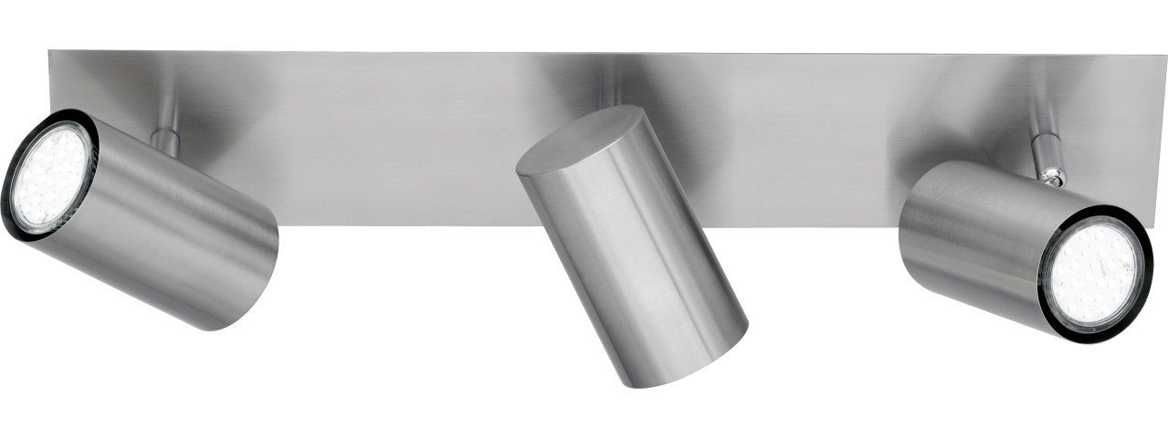 TRIO Leuchten LED Deckenstrahler Trio Leuchten 3er Spot Marley GU10, nickel matt, Ohne Leuchtmittel, Dimmbar nicht Smart Home-fähig ohne Bewegungsmelder TRIO Leuchten LED Deckenstrahler Trio Leuchten 3er Spot Marley GU10, nickel matt, Ohne Leuchtmittel, Dimmbar nicht Smart Home-fähig ohne Bewegungsmelder von TRIO Leuchten