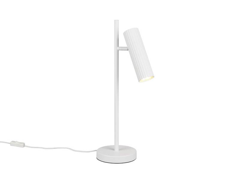 TRIO Leuchten LED Nachttischlampe, Dimmfunktion, LED wechselbar, Warmweiß, große Schreib-Tischlampe, Leselampe mit schwenkbarem Spot, Höhe 50cm von TRIO Leuchten