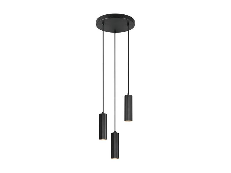 TRIO Leuchten LED Pendelleuchte, Dimmfunktion, LED wechselbar, Warmweiß, Cluster mehrflammig aus Metall über Esstisch & Galerie hängend Ø 28cm von TRIO Leuchten