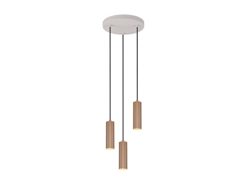 TRIO Leuchten LED Pendelleuchte, Dimmfunktion, LED wechselbar, Warmweiß, Cluster mehrflammig aus Metall über Esstisch & Galerie hängend Ø 28cm von TRIO Leuchten