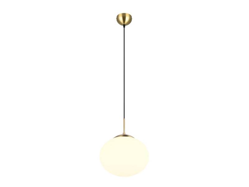 TRIO Leuchten LED Pendelleuchte, Dimmfunktion, LED wechselbar, Warmweiß, klein-e Glas-kugel Lampe über-n Esstisch & Couchtisch hängend Ø 30cm von TRIO Leuchten