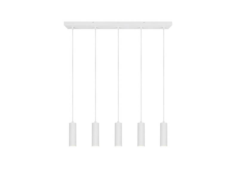 TRIO Leuchten LED Pendelleuchte, Dimmfunktion, LED wechselbar, Warmweiß, mehrflammig aus Metall über Esstisch & Kochinsel hängend, Breite 85cm von TRIO Leuchten