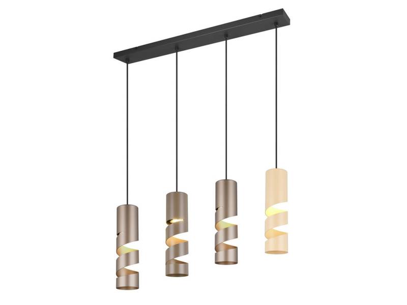 TRIO Leuchten LED Pendelleuchte, Dimmfunktion, LED wechselbar, warmweiß, Mehrflammig-e Esstisch-lampe hängend über-n Kücheninsel, Breite 80cm von TRIO Leuchten