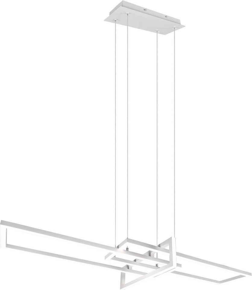 TRIO Leuchten LED Pendelleuchte ALICA, mehrere Helligkeitsstufen, LED fest integriert, Neutralweiß, mit Switch Dimmer, über Wandschalter dimmbar, Abhängung 150 cm von TRIO Leuchten