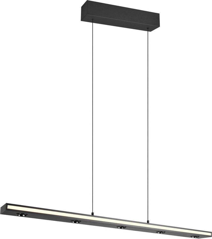 TRIO Leuchten LED Pendelleuchte GRAHAM, Hängeleuchte höhenverstellbar, dimmbar, Memoryfunktion, Dimmfunktion, Memoryfunktion, getrennt schaltbar, LED fest integriert, Farbwechsler, warmweiß - kaltweiß, up-and-down Licht Lichtfarbe einstellbar warm- bis kaltweiß 2300-4000K von TRIO Leuchten